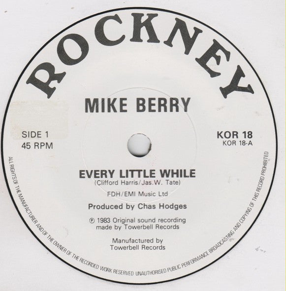 Mike Berry : Every Little While (7")