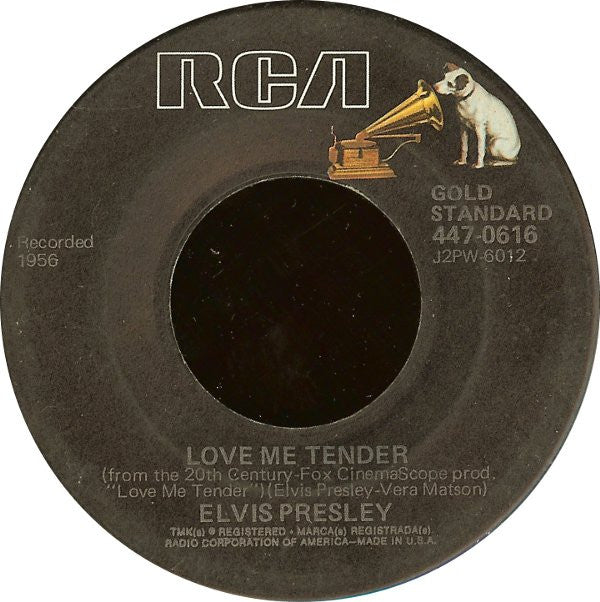 Elvis Presley : Love Me Tender / Anyway You Want Me (7", RE)