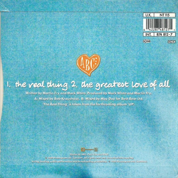 ABC : The Real Thing (7", Single)