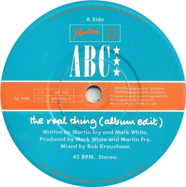 ABC : The Real Thing (7", Single)