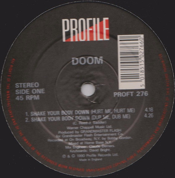 Doom (5) : Shake Your Body Down (12")
