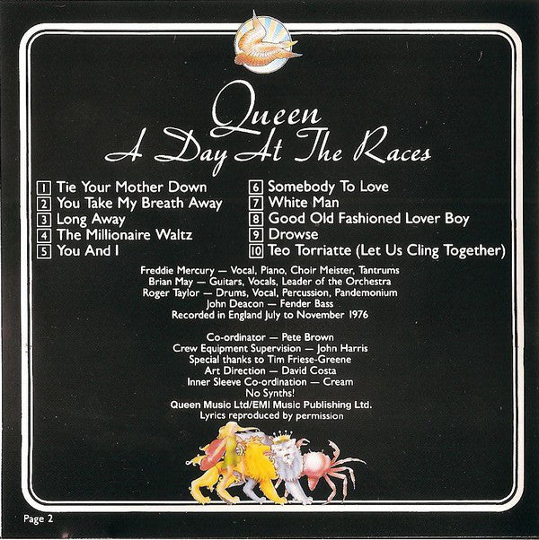 Queen : A Day At The Races (CD, Album, RE, RM)
