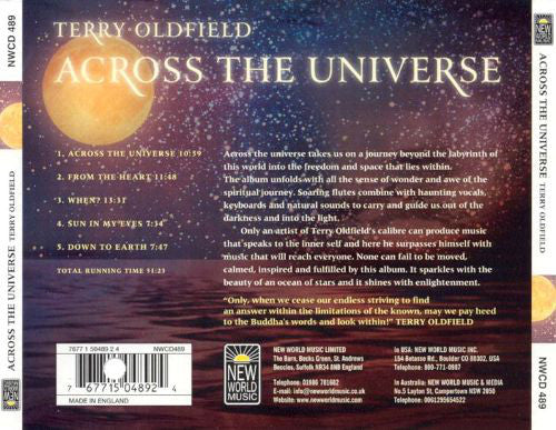 Terry Oldfield : Across The Universe (CD, Album)