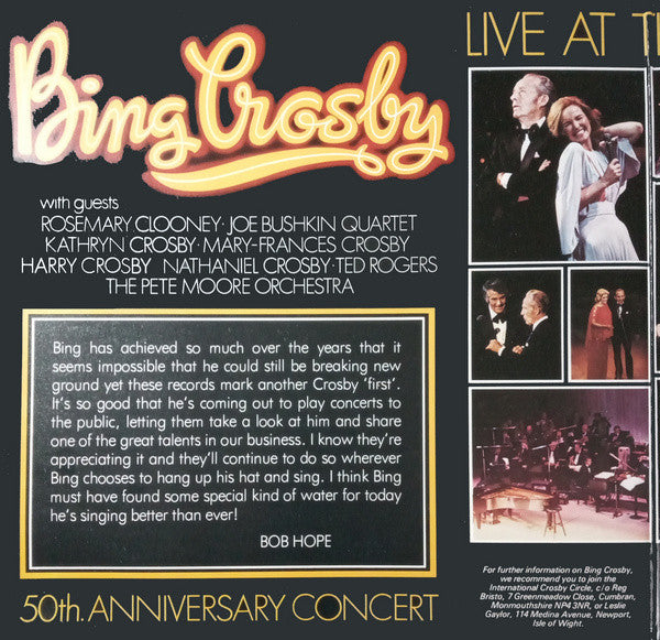 Bing Crosby : Live At The London Palladium (2xLP, Album, Ltd, Gat)