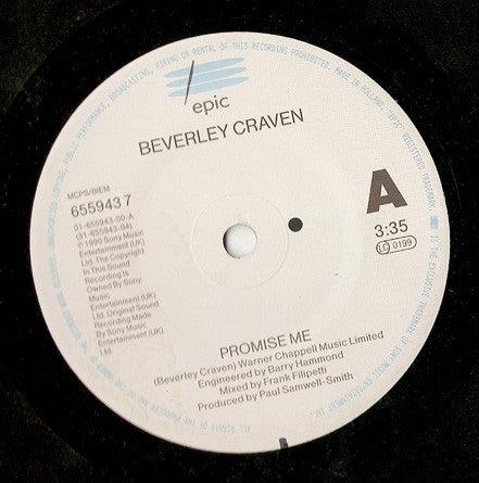 Beverley Craven : Promise Me (7", Single)