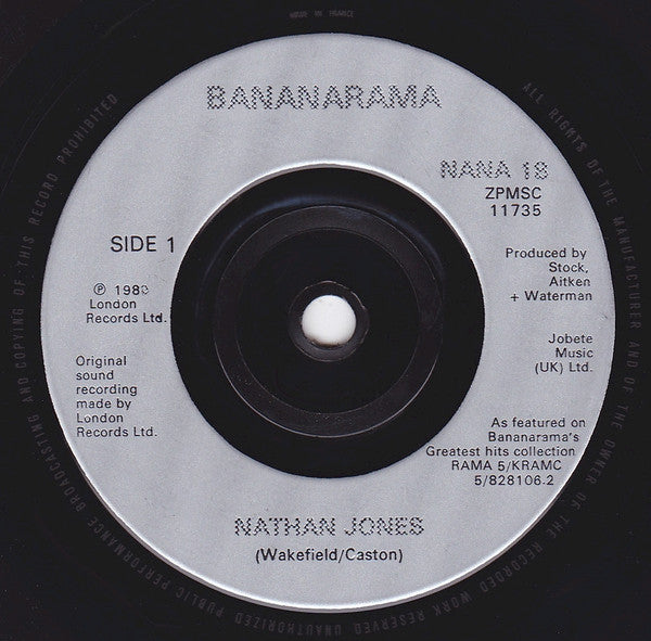 Bananarama : Nathan Jones (7", Single, Sil)