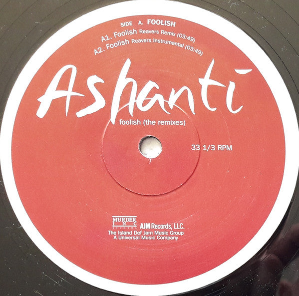 Ashanti : Foolish (The Remixes) (12", Promo)