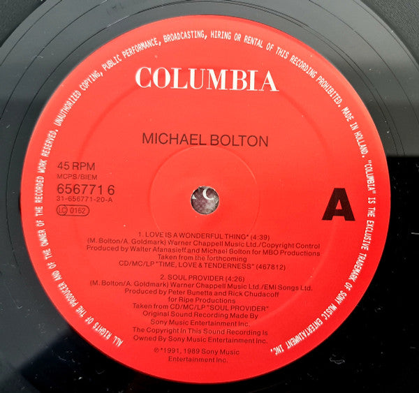 Michael Bolton : Love Is A Wonderful Thing (12", Single)