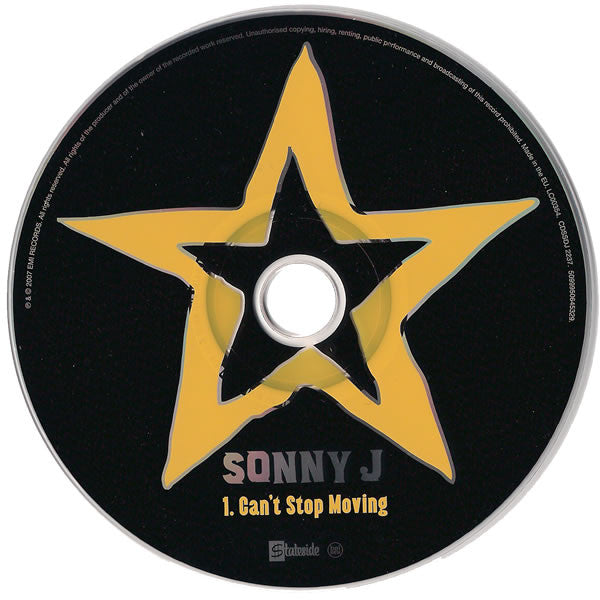 Sonny J : Can't Stop Moving (CD, Single, Promo)