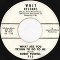Bobby Powell : What Are You Trying To Do To Me / Red Sails (7", Single, Promo)