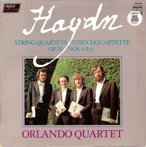 Joseph Haydn, Orlando Quartet : String Quartets = Streichquartette Op.76 Nos. 4 & 6 (LP)