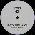 Level 42 : Heaven In My Hands (12", Promo)