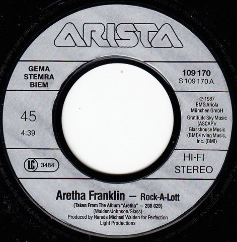 Aretha Franklin : Rock-A-Lott (7", Single)