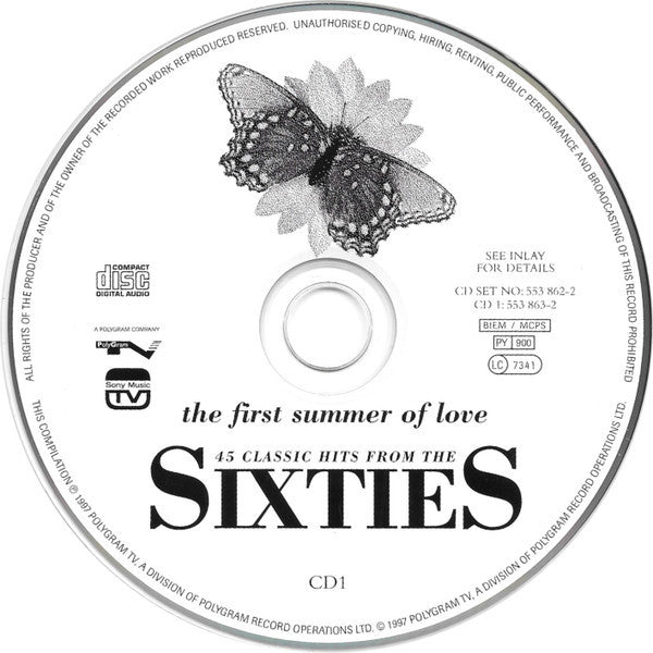 Various : The First Summer Of Love. 45 Classic Hits From The Sixties (2xCD, Comp, PMD)