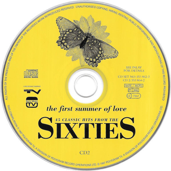 Various : The First Summer Of Love. 45 Classic Hits From The Sixties (2xCD, Comp, PMD)