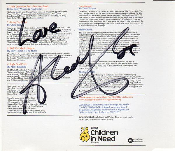 Sir Terry Wogan* & Aled Jones : Bandaged: Little Drummer Boy / Peace On Earth (CD, Single)