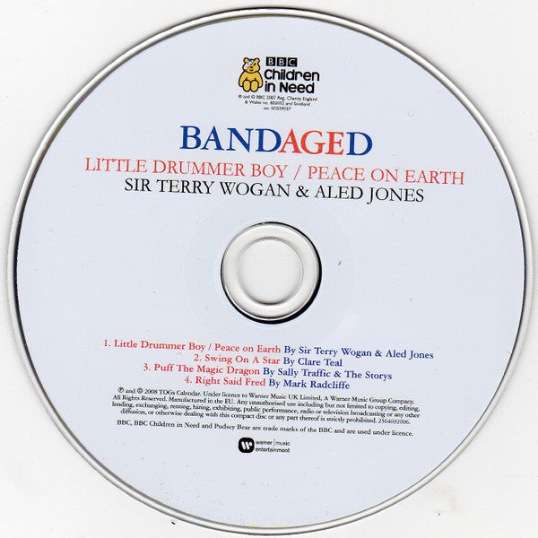 Sir Terry Wogan* & Aled Jones : Bandaged: Little Drummer Boy / Peace On Earth (CD, Single)
