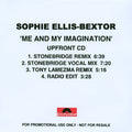 Sophie Ellis-Bextor : Me And My Imagination (CDr, Single, Promo)