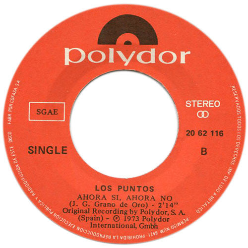 Los Puntos : Good Bye (7", Single)
