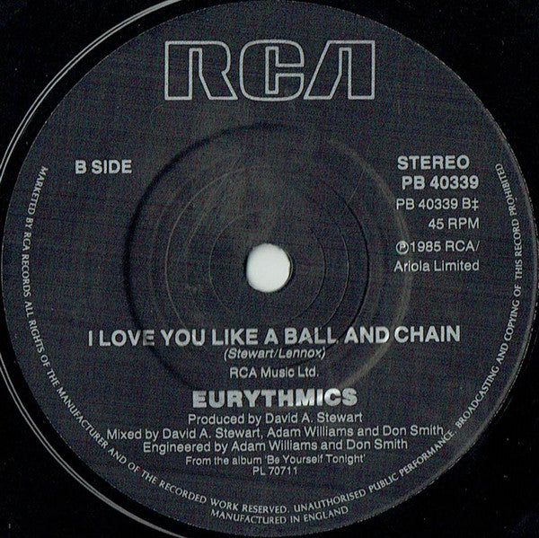 Eurythmics And Aretha Franklin : Sisters Are Doin' It For Themselves (7", Pin)