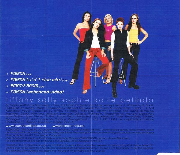 Bardot (2) : Poison (CD, Single, Enh, Sol)