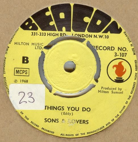 Sons And Lovers : Happiness Is Love (7")