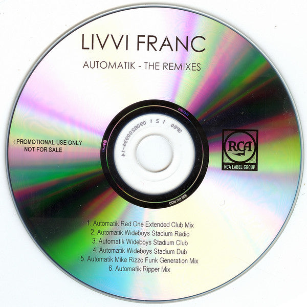 Livvi Franc : Automatik (The Remixes) (CDr, Single, Promo)