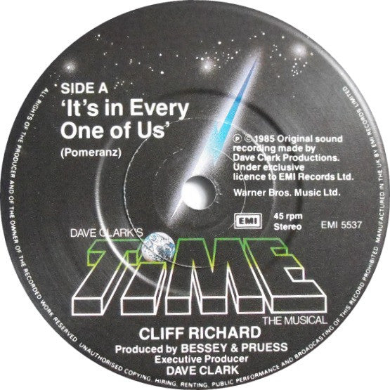 Cliff Richard : It's In Every One Of Us (7", Single)