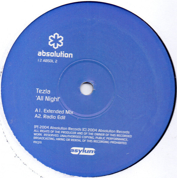 Tezla : All Night (12")