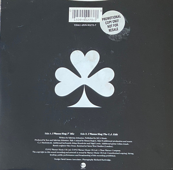 Sabrina Johnston : I Wanna Sing (7", Single)