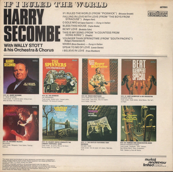 Harry Secombe : If I Ruled The World (LP, Comp)