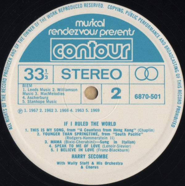 Harry Secombe : If I Ruled The World (LP, Comp)