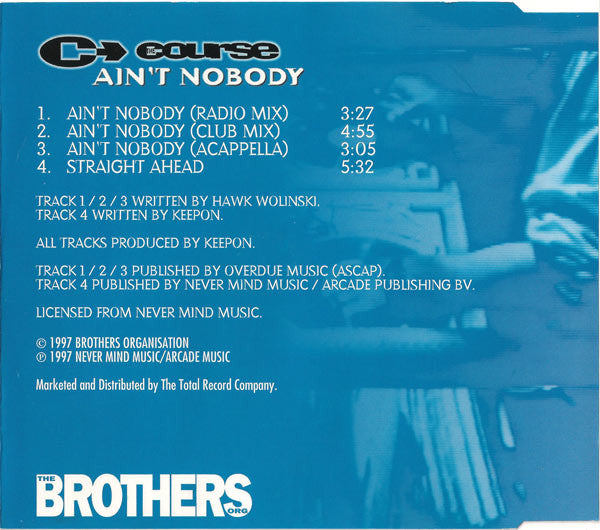 The Course : Ain't Nobody (CD, Single)