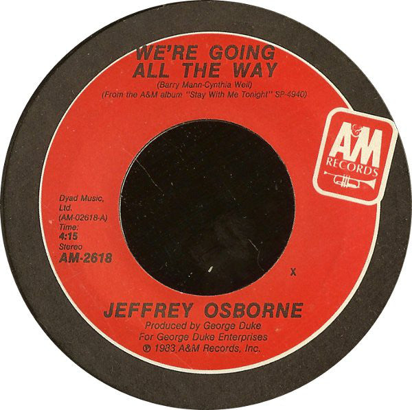 Jeffrey Osborne : We're Going All The Way (7", Single, Pit)