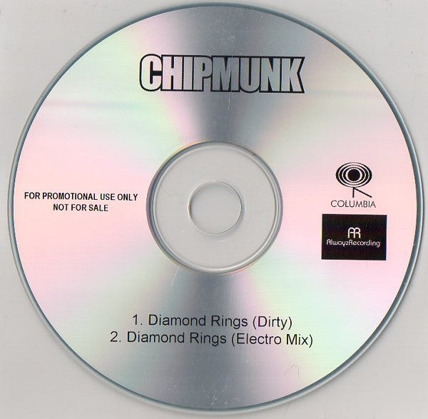 Chipmunk : Diamond Rings (CDr, Single, Promo)
