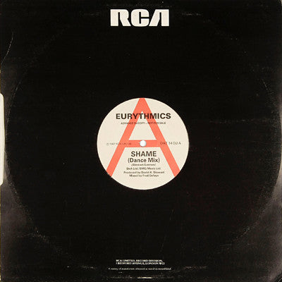 Eurythmics : Shame (12", Promo)