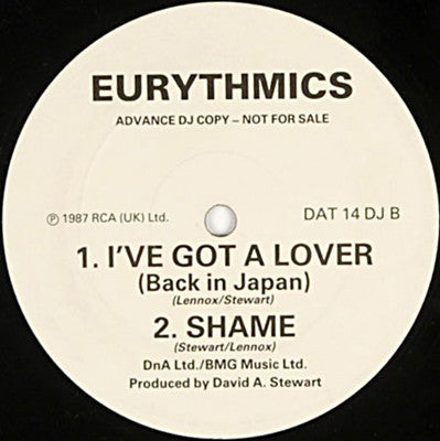 Eurythmics : Shame (12", Promo)