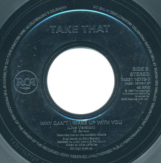 Take That : Relight My Fire (7", Jukebox, Promo)