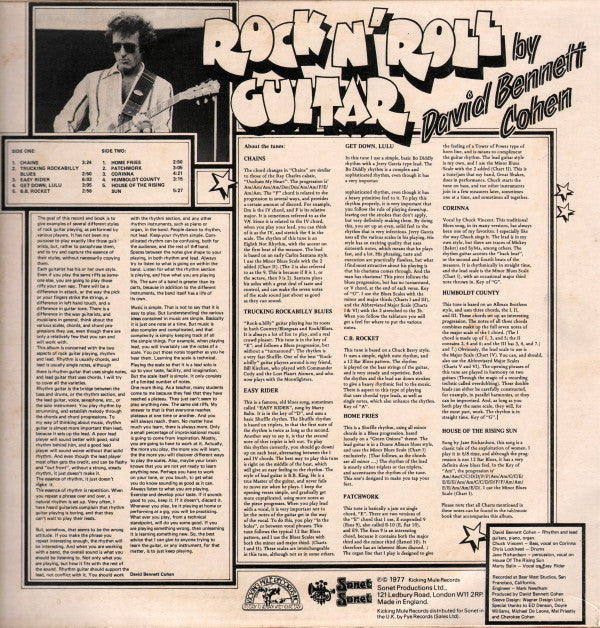 David Cohen : Rock N' Roll Guitar (LP, Album)