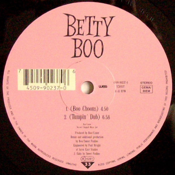 Betty Boo : I'm On My Way (12")