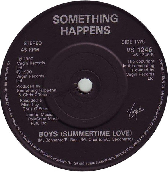 Something Happens : Hello, Hello, Hello, Hello, Hello (Petrol) (7", Single)