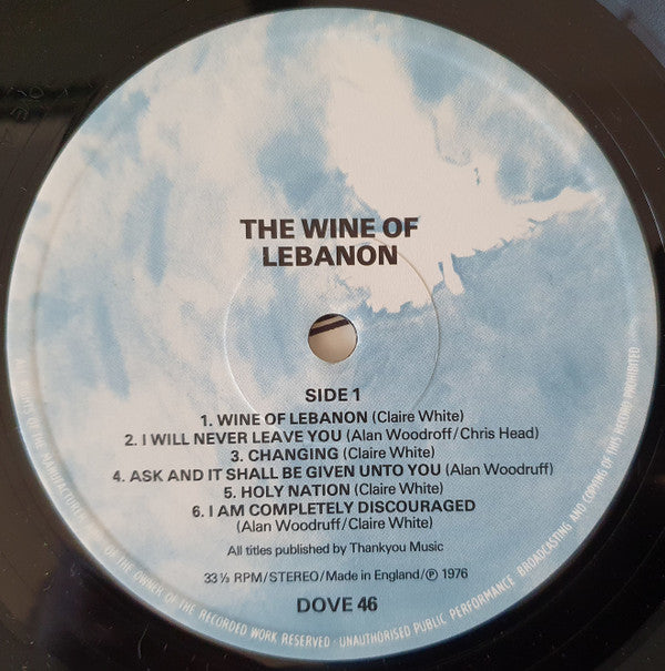 Achor : The Wine Of Lebanon (LP, Album)