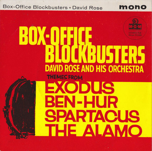 David Rose & His Orchestra : Box-Office Blockbusters (7", EP, Mono)