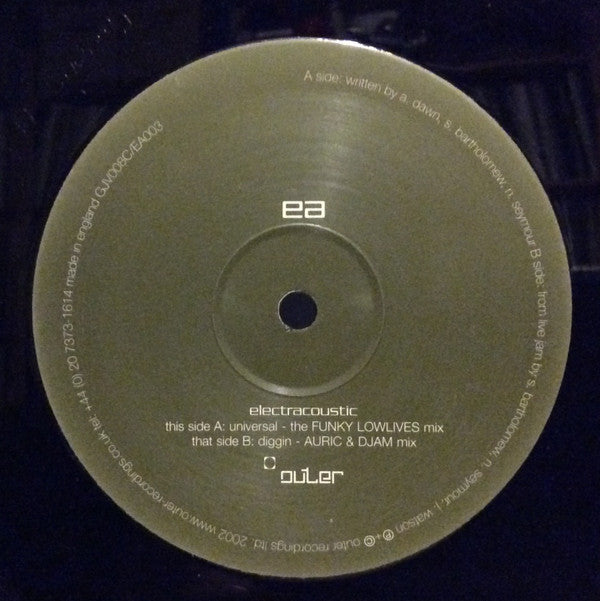 Electracoustic : Universal (12", EP)