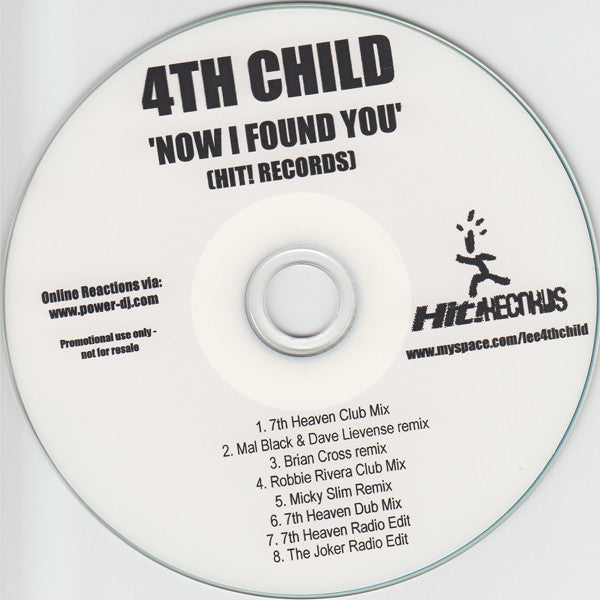 4th Child : Now I Found You (CDr, Single, Promo)