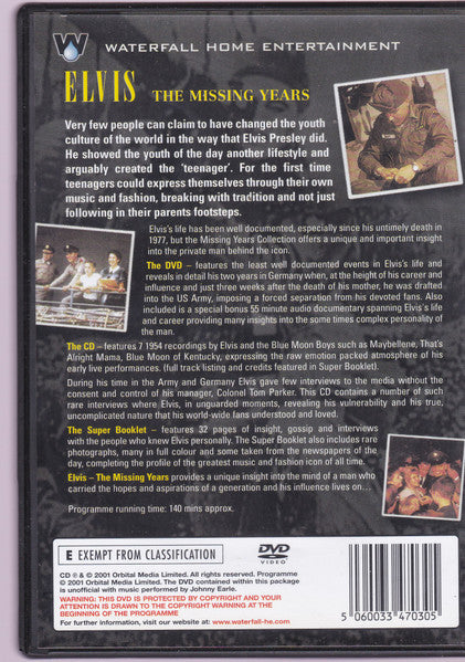 Elvis Presley : The Missing Years (DVD-V, S/Edition + CD, Comp, Mono, S/Edition)