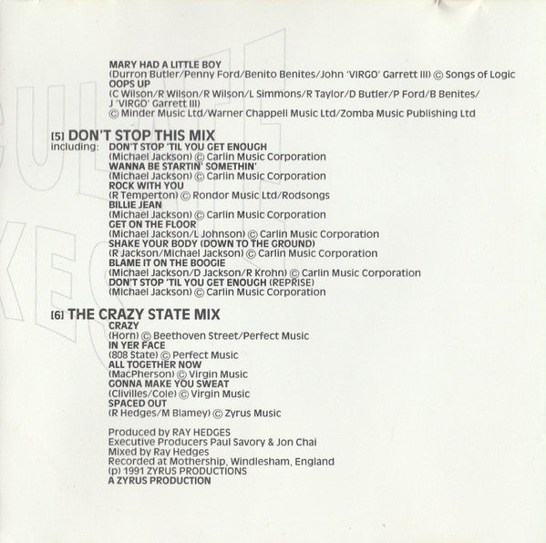The Vision Mastermixers : Immaculate Mixes (CD, Album, Mixed)