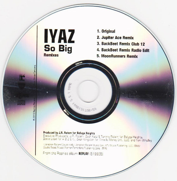 Iyaz : So Big (Remixes) (CDr, Single, Promo)