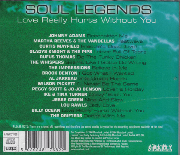 Various : Soul Legends - Love Really Hurts Without You (CD, Album, Comp)