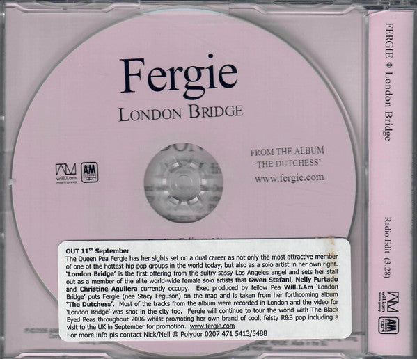 Fergie (2) : London Bridge (CD, Single, Promo)